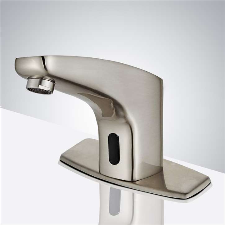 Fontana Commercial High Quality Brushed Nickel Touchless Automatic Sensor Faucet